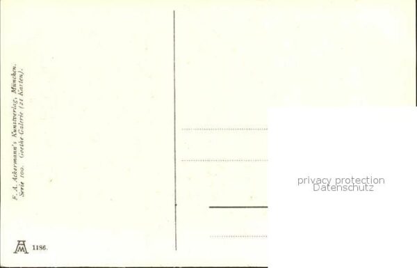 Verlag Ackermann Kuenstlerpostkarte Nr. 1186 Wilhelm von Kaulbach Lili Hühner T – Bild 2