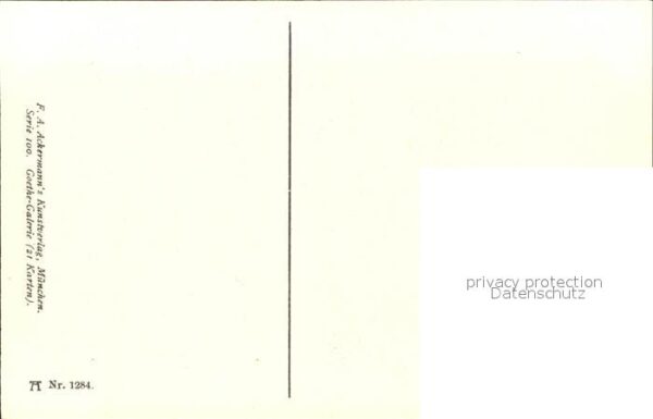 Verlag Ackermann Kuenstlerpostkarte Nr. 1284 Wilhelm von Kaulbach Eugenie – Bild 2