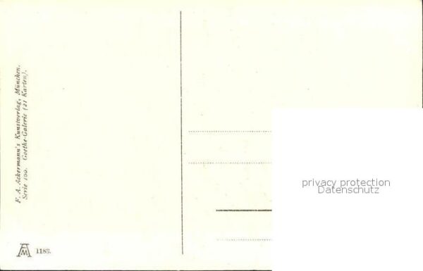 Verlag Ackermann Kuenstlerpostkarte Nr. 1183 Wilhelm von Kaulbach Dorothea – Bild 2