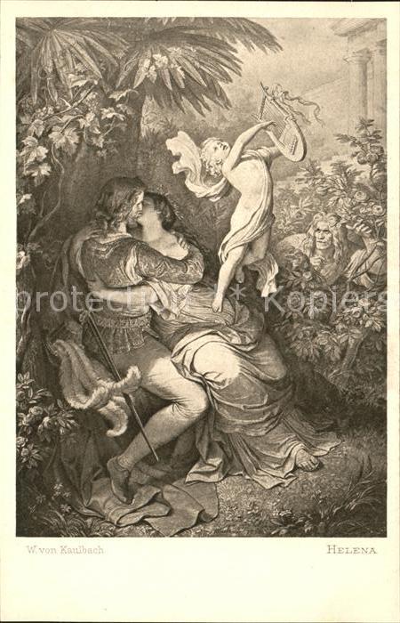 Verlag Ackermann Kuenstlerpostkarte Nr. 1283 Wilhelm von Kaulbach Helena
