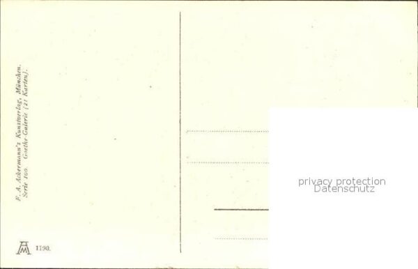 Verlag Ackermann Kuenstlerpostkarte Nr. 1190 Wilhelm von Kaulbach Heideröslein – Bild 2