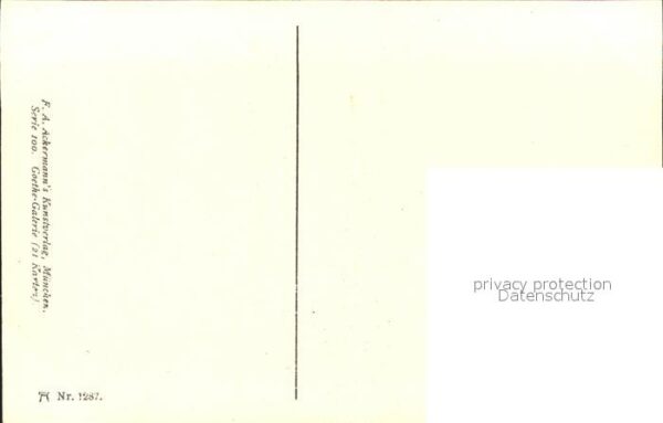 Verlag Ackermann Kuenstlerpostkarte Nr. 1287 Wilhelm von Kaulbach Clärchen – Bild 2