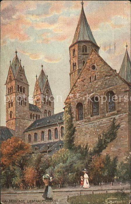 Verlag Tucks Oilette Nr. 789 Halberstadt Liebfrauenkirche N. Ber