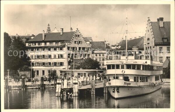 Dampfer Binnenschifffahrt Allgäu Hotel Lindauer Hof Lindau im Bod