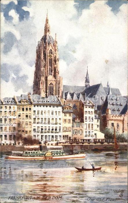 Verlag Tucks Oilette Nr. 617 B Frankfurt am Main Dom Charles E.