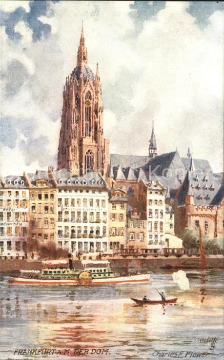 Verlag Tucks Oilette Nr. 617 B Frankfurt am Main Dom Charles E.