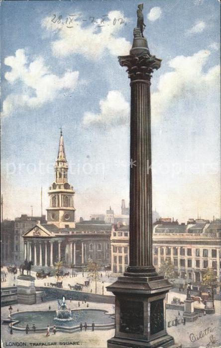Verlag Tucks Oilette Nr. London Trafalgar Square