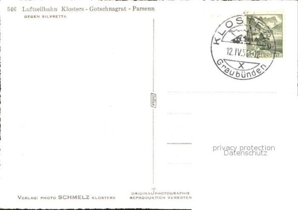 Seilbahn Klosters-Gotschnagrat-Parsenn Silvretta – Bild 2