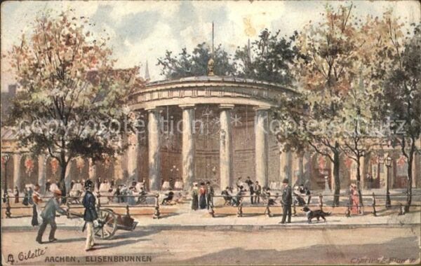 Verlag Tucks Oilette Nr. 178 E Aachen Elisenbrunnen Charles E. F