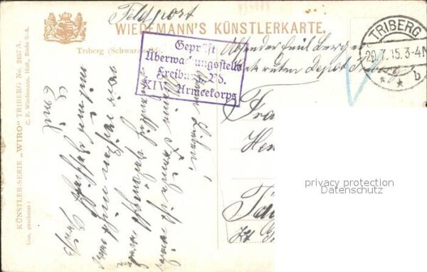 Verlag WIRO Wiedemann Nr. 2457 A Triberg Schwarzwald – Bild 2