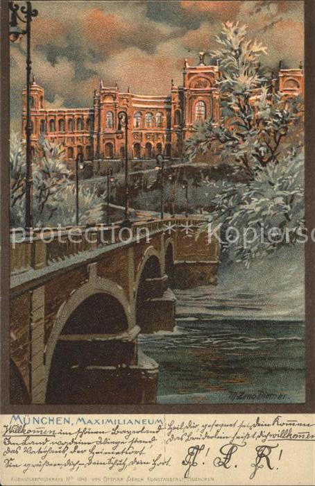 Diemer Zeno Litho München Maximilianeum