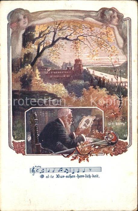 Verlag Schulverein Nr. 1240 W. H. Braun O alte Burschen herrli