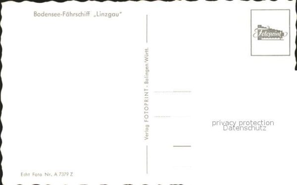 Faehre Ferry Bac Traghetto-- Bodensee-Fährschiff Linzgau – Bild 2