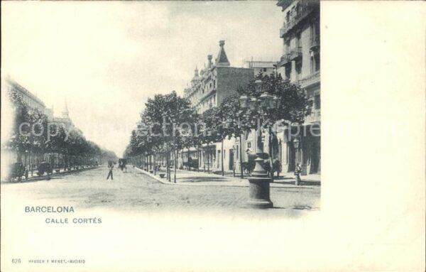 Verlag Hauser Y Menet Nr. 626 Barcelona Calle Cortes