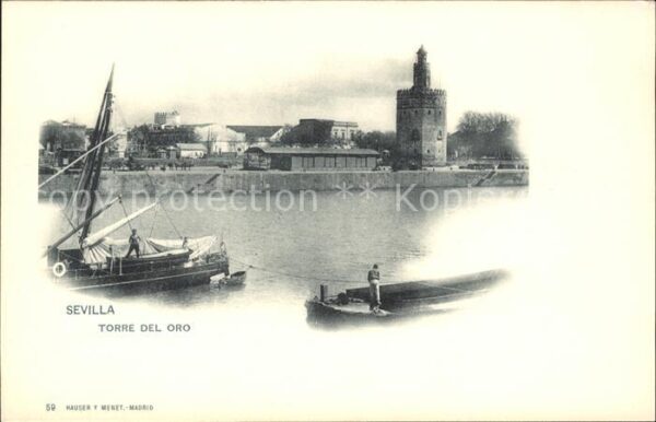 Verlag Hauser Y Menet Nr. 59 Sevilla Torre del Oro