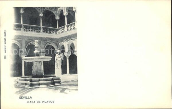 Verlag Hauser Y Menet Nr. 228 Sevilla Casa de Pilatos