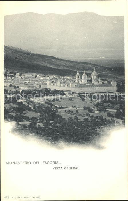 Verlag Hauser Y Menet Nr. 448 Monasterio del Escorial Vista Gener