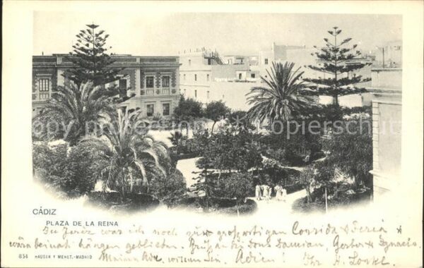 Verlag Hauser Y Menet Nr. 854 Cadiz Plaza de la Reina