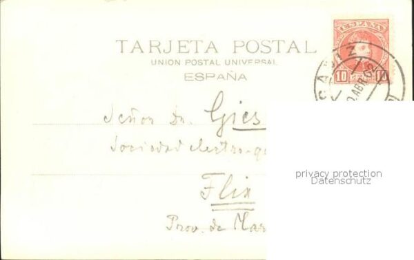 Verlag Hauser Y Menet Nr. 854 Cadiz Plaza de la Reina – Bild 2