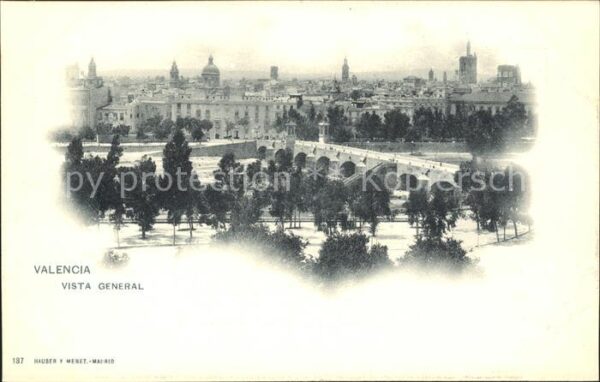 Verlag Hauser Y Menet Nr. 137 Valencia Vista General