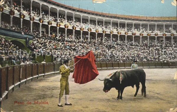 Stierkampf Pase de Muleta Matador