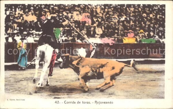 Stierkampf Corrida de toros Rejoneando Picador