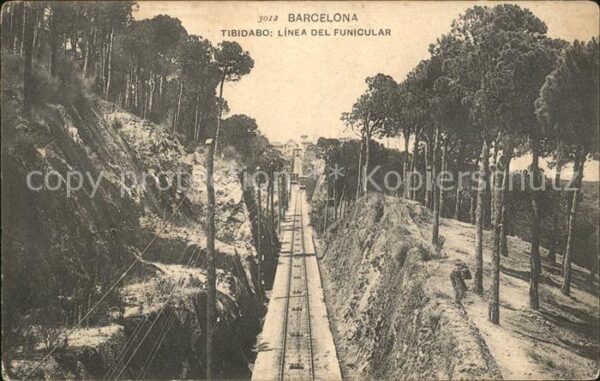 Zahnradbahn Barcelona Tibidabo Linea del Funicular