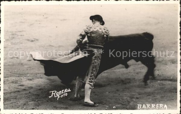 Stierkampf Barrera Foto-Rodero Matador
