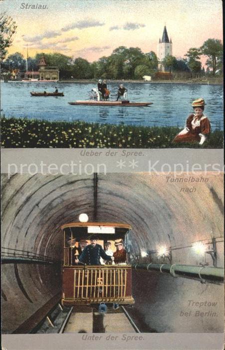 U-Bahn Subway Underground Tunnelbahn nach Treptow Stralau Spree