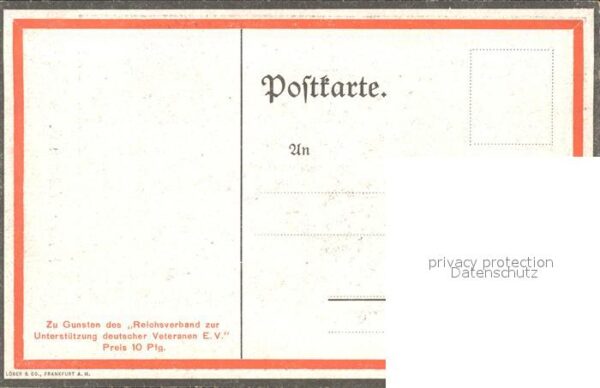 Wilhelm II Spendenkarte Deutsche Veteranen – Bild 2
