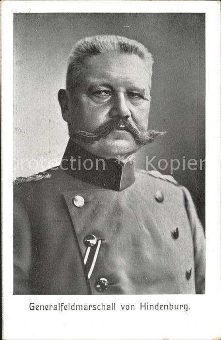 Hindenburg Spendenkarte Deutsche Veteranen