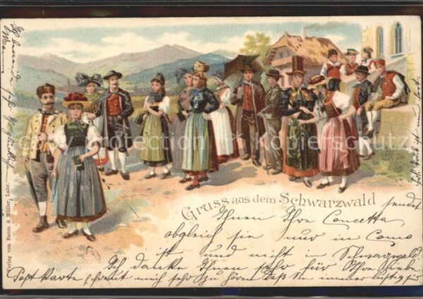 Trachten Schwarzwald Litho