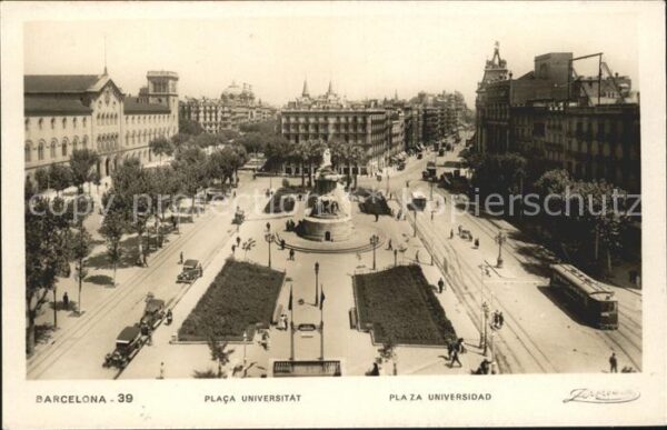 Barcelona Cataluna Plaza Universidad