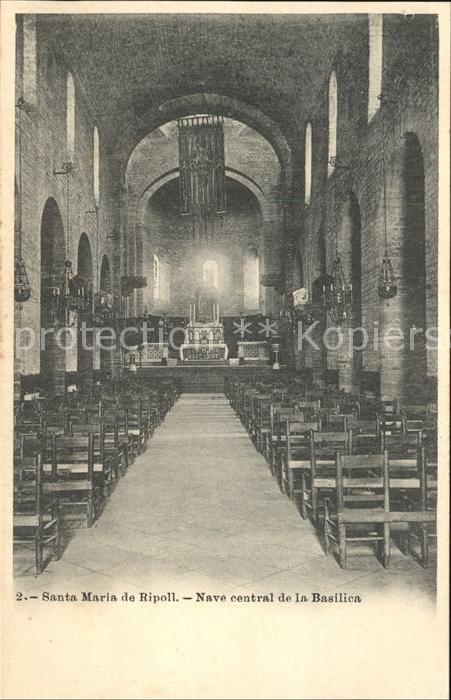 Santa Maria Ripoll Spanien Nave central de la Basilica