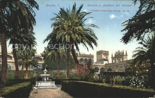 Sevilla Andalucia galeria y Jardines del Alcazar