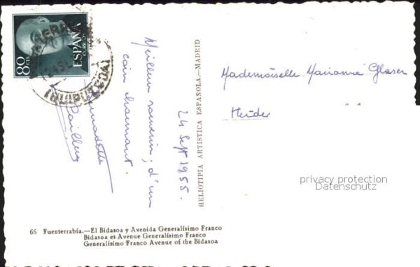 Madrid Spain Fuenterrabia Generalismo Franco – Bild 2