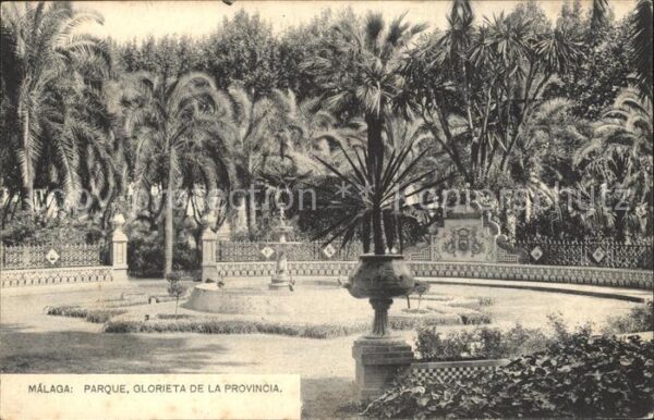 Malaga Andalucia Parque  Glorieta de la Provincia