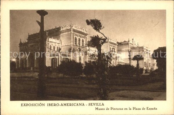 Sevilla Andalucia Exposicion Ibero-Americana museo de Pin