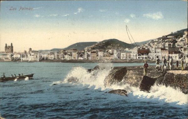 Las Palmas Gran Canaria Paseo Boote,  Angler