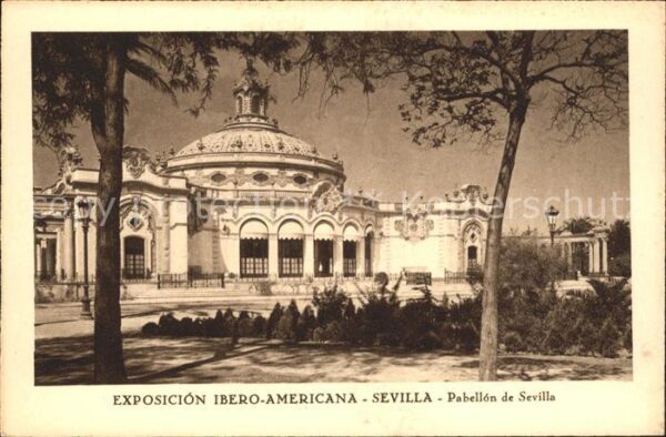 Sevilla Andalucia Pabellon de Sevilla  Exposicion