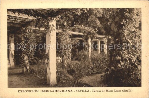 Sevilla Andalucia Parque de Maria Luisa Exposicion Ibero-