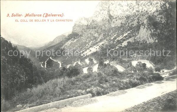 Mallorca El coll de Soller y la Carretera