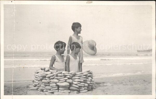 Zarauz Kinder am Strand bimbi, la Playa