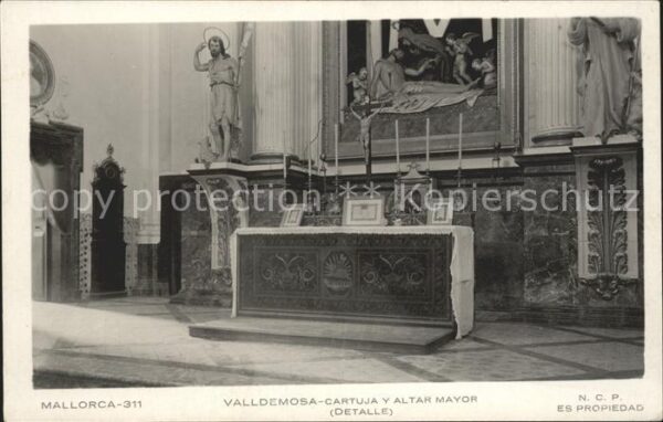 Mallorca Cartuja y altar Mayor