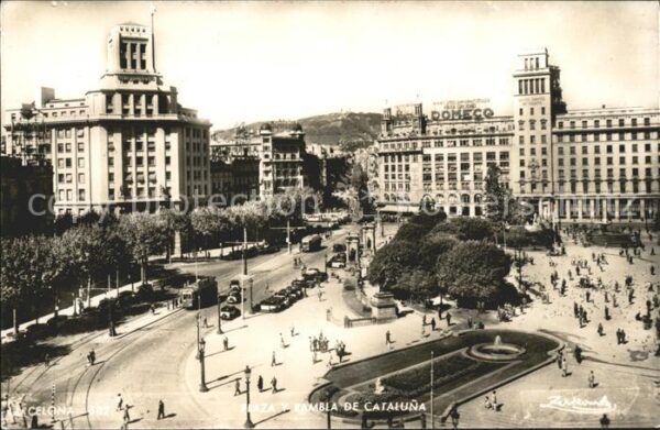 Barcelona Cataluna Plaza y Rambla de Cataluna