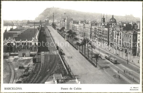Barcelona Cataluna Paseo de Colon