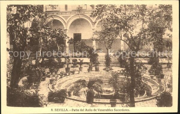 Sevilla Andalucia Patio del Asilo de Venerables Sacerdote