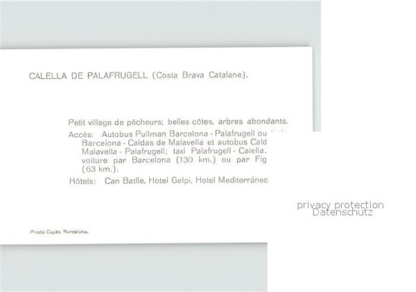 Costa Brava Calella de Palafrugell. Hotels Monte – Bild 2