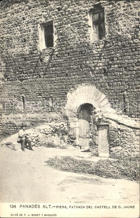 Spanien Panades alt piera, fatxada del Castell