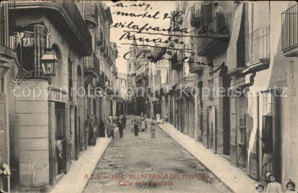 Barcelona Cataluna Villafranca del Panades Calle de la Par